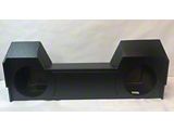 Dual 10-Inch Under Seat Down Fire Subwoofer Box; Poly Coated (19-25 RAM 3500 Crew Cab)
