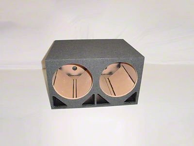 Dual 12-Inch Double Ported Subwoofer Box; Carpeted (Universal; Some Adaptation May Be Required)
