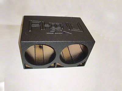 Dual 15-Inch Double Ported Subwoofer Box; Poly Coated (Universal; Some Adaptation May Be Required)