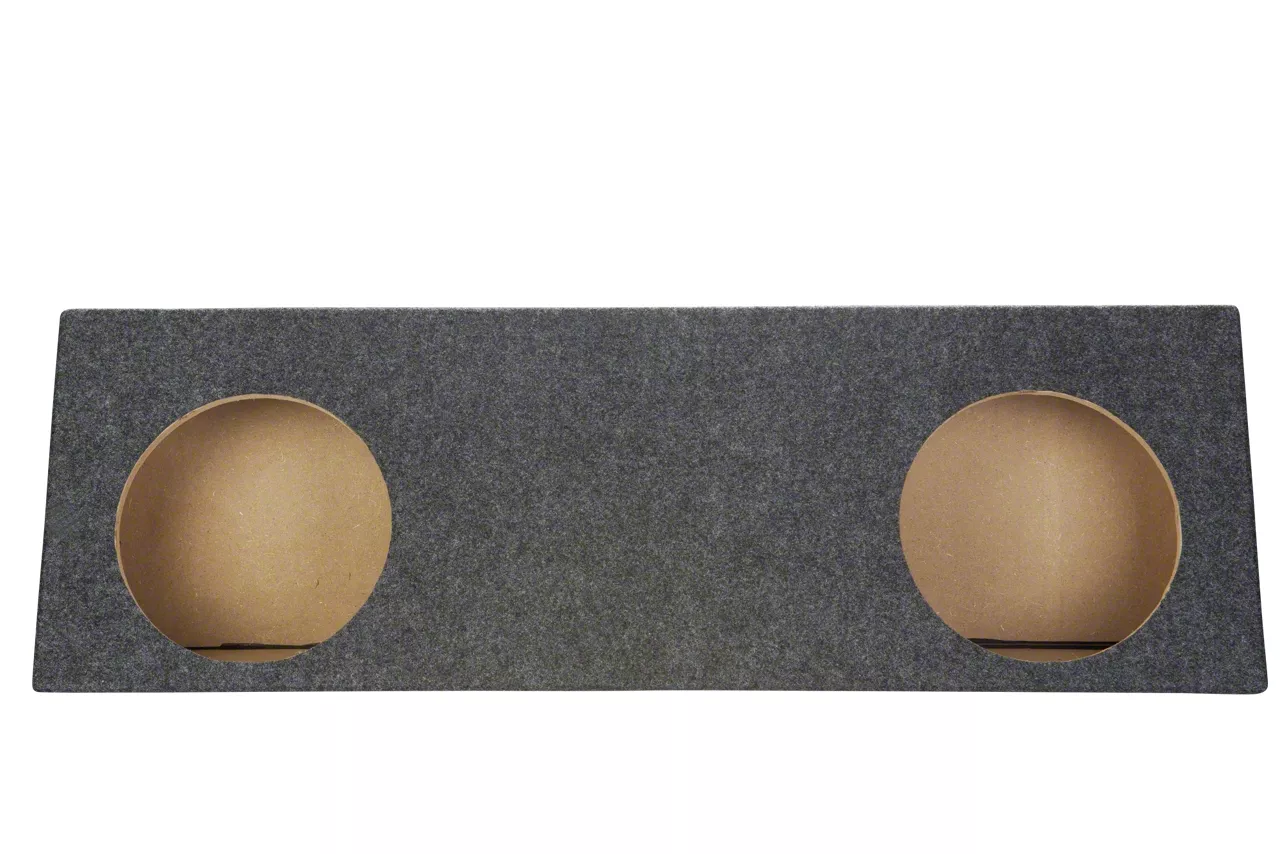 Ranger Dual 10-Inch Behind Seat Subwoofer Box; Carpeted (Universal
