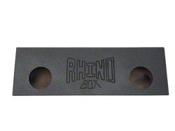 Dual 8-Inch Slot Ported Subwoofer Box; Poly Coated (Universal; Some Adaptation May Be Required)