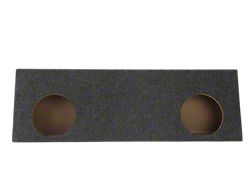 Rhino Box Dual 10-Inch Slot Ported Subwoofer Box; Carpeted (Universal; Some Adaptation May Be Required)