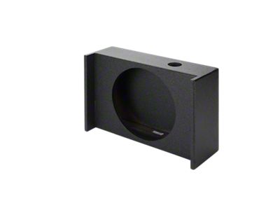 Rhino Box Single 12-Inch Under Rear Seat Down Fire Subwoofer Box; Poly Coated (Universal; Some Adaptation May Be Required)
