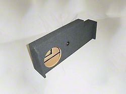 Single 10-Inch Down Fire Subwoofer Box; Carpeted (07-14 Sierra 2500 HD Crew Cab)