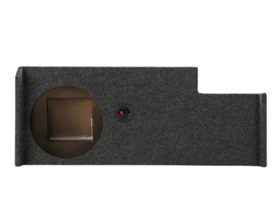 Single 12-Inch Down Fire Ported Subwoofer Box; Carpeted (15-19 Sierra 2500 HD Crew Cab)