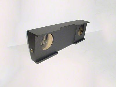 Dual 10-Inch Down Firing Subwoofer Box; Poly Coated (07-14 Sierra 3500 HD Crew Cab)