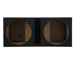 Dual 15-Inch Slot Ported Subwoofer Box; Carpeted (Universal; Some Adaptation May Be Required)