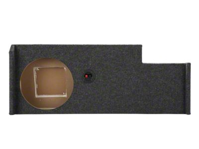 Single 12-Inch Down Fire Subwoofer Box; Carpeted (07-14 Sierra 3500 HD Crew Cab)