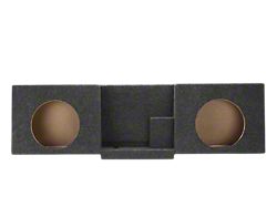 Dual 10-Inch Behind Seat Front Firing Subwoofer Box; Carpeted (14-25 Silverado 1500 Regular Cab)