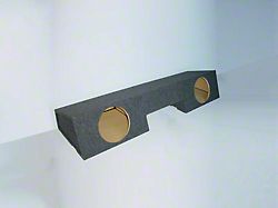 Dual 10-Inch Under Rear Seat Front Firing Subwoofer Box; Carpeted (99-06 Silverado 1500 Extended Cab)