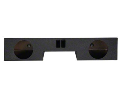 Dual 10-Inch Under Rear Seat Ported Subwoofer Box; Poly Coated (99-06 Silverado 1500 Extended Cab)