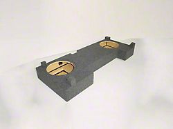 Rhino Box Dual 10-Inch Under Rear Seat Subwoofer Box; Carpeted (04-06 Silverado 1500 Crew Cab)