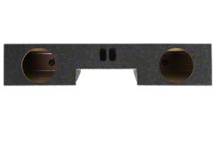 Dual 12-Inch Under Rear Seat Front Firing Ported Subwoofer Box; Carpeted (99-06 Silverado 1500 Extended Cab)