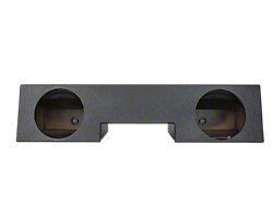 Dual 12-Inch Under Rear Seat Front Firing Subwoofer Box; Poly Coated (99-06 Silverado 1500 Extended Cab)