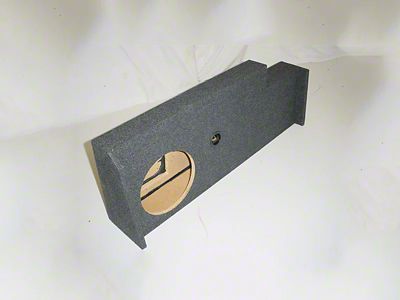 Single 10-Inch Down Fire Subwoofer Box; Carpeted (07-13 Silverado 1500 Crew Cab)