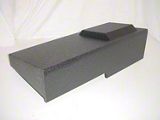 Single 10-Inch Under Rear Driver Seat Down Firing Subwoofer Box; Poly Coated (99-06 Silverado 1500 Extended Cab)