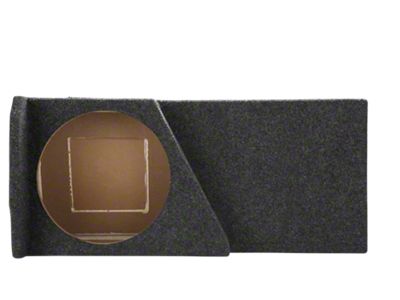Rhino Box Single 12-Inch Under Rear Seat Subwoofer Box; Carpeted (14-25 Silverado 1500 Double Cab)