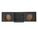 Dual 10-Inch Behind Seat Front Firing Subwoofer Box; Carpeted (15-26 Silverado 2500 HD Regular Cab)