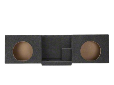Rhino Box Dual 10-Inch Behind Seat Front Firing Subwoofer Box; Carpeted (15-25 Silverado 2500 HD Regular Cab)