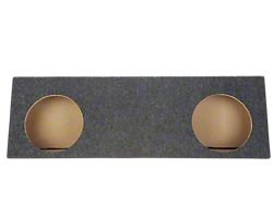Dual 10-Inch Behind Seat Subwoofer Box; Carpeted (Universal; Some Adaptation May Be Required)