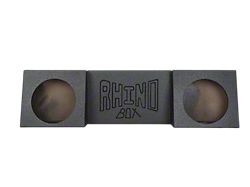 Dual 10-Inch Behind Seat Subwoofer Box; Poly Coated (Universal; Some Adaptation May Be Required)
