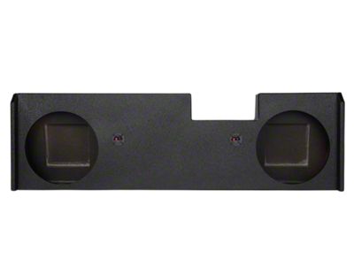 Dual 10-Inch Down Fire Ported Subwoofer Box; Poly Coated (15-19 Silverado 2500 HD Crew Cab)