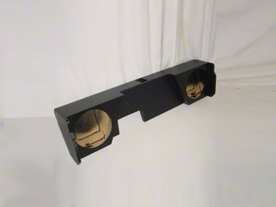 Rhino Box Dual 10-Inch Under Rear Seat Ported Subwoofer Box; Poly Coated (15-25 Silverado 2500 HD Double Cab)