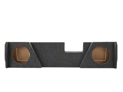 Rhino Box Dual 10-Inch Under Rear Seat Subwoofer Box; Carpeted (15-25 Silverado 2500 HD Double Cab)