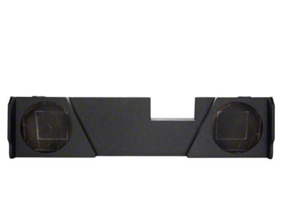 Rhino Box Dual 10-Inch Under Rear Seat Subwoofer Box; Poly Coated (15-25 Silverado 2500 HD Double Cab)