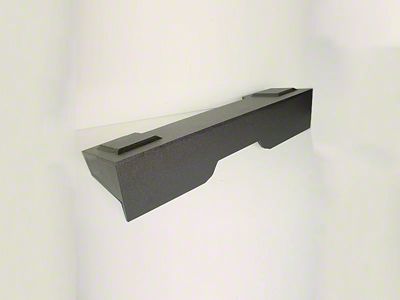 Dual 12-Inch Down Fire Subwoofer Box; Poly Coated (07-14 Silverado 2500 HD Extended Cab w/ High Transmission)