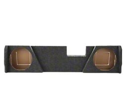 Rhino Box Dual 12-Inch Under Rear Seat Subwoofer Box; Carpeted (15-25 Silverado 2500 HD Double Cab)