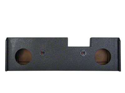 Dual 8-Inch Down Fire Subwoofer Box; Poly Coated (15-19 Silverado 2500 HD Crew Cab)
