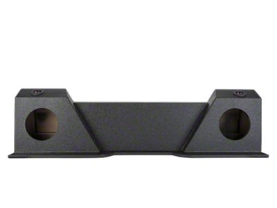 Dual 8-Inch Down Fire Subwoofer Box; Poly Coated (07-14 Silverado 2500 HD Extended Cab w/ High Transmission)