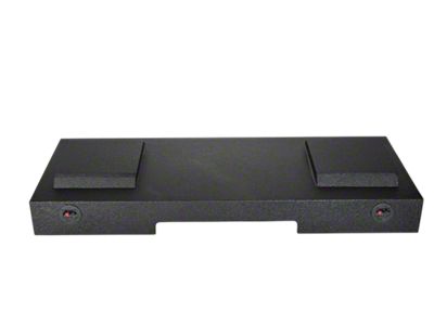 Dual 8-Inch Down Firing Subwoofer Box; Poly Coated (07-14 Silverado 2500 HD Crew Cab)