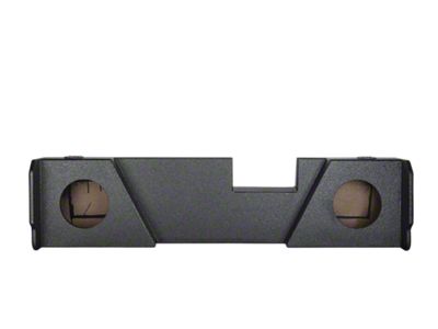Rhino Box Dual 8-Inch Under Rear Seat Ported Subwoofer Box; Poly Coated (15-25 Silverado 2500 HD Double Cab)