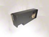 Single 10-Inch Down Fire Ported Subwoofer Box; Carpeted (15-19 Silverado 2500 HD Crew Cab)