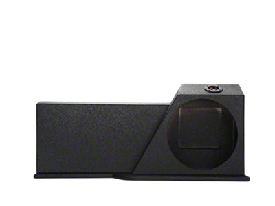 Rhino Box Single 10-Inch Under Rear Seat Subwoofer Box; Poly Coated (15-25 Silverado 2500 HD Double Cab)