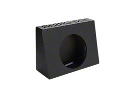 Single 12-Inch Behind Seat Subwoofer Box; Poly Coated (Universal; Some Adaptation May Be Required)