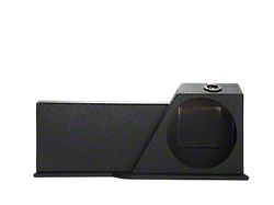 Single 12-Inch Under Rear Seat Subwoofer Box; Poly Coated (15-26 Silverado 2500 HD Double Cab)
