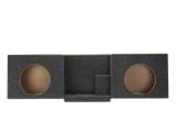 Dual 10-Inch Behind Seat Front Firing Subwoofer Box; Carpeted (15-26 Silverado 3500 HD Regular Cab)