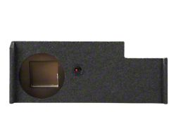 Single 12-Inch Down Fire Ported Subwoofer Box; Carpeted (15-19 Silverado 3500 HD Crew Cab)