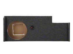 Single 12-Inch Down Fire Subwoofer Box; Carpeted (07-14 Silverado 3500 HD Crew Cab)