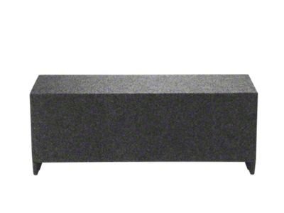 Dual 10-Inch Behind Third Row Seat Down Firing Subwoofer Box; Carpeted (07-25 Tahoe)