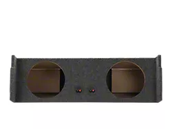 Rhino Box Dual 12-Inch Behind Third Row Seat Ported Down Firing Subwoofer Box; Carpeted (07-25 Tahoe)