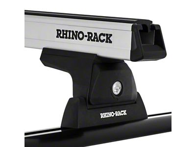 Rhino-Rack Heavy Duty 2-Bar Roof Rack; Silver; 65-Inch (Universal; Some Adaptation May Be Required)