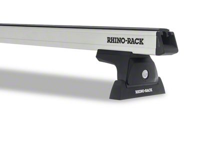 Rhino-Rack Heavy Duty RLT600 Ditch Mount 1-Bar Roof Rack; Silver (11-16 F-250 Super Duty)