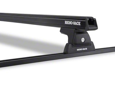 Rhino-Rack Heavy Duty RLT600 Trackmount 1-Bar Roof Rack; Black (11-16 F-250 Super Duty SuperCrew)