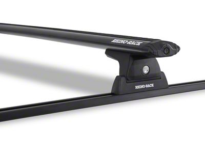 Rhino-Rack Vortex RLT600 Trackmount 1-Bar Roof Rack; Black (11-16 F-250 Super Duty SuperCrew)