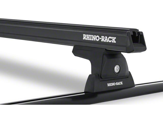 Rhino-Rack Heavy Duty RLT600 Trackmount 2-Bar Roof Rack; Black (19-24 Ranger SuperCrew)