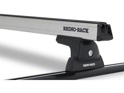 Rhino-Rack Heavy Duty RLT600 Trackmount 2-Bar Roof Rack; Silver (19-24 Ranger SuperCrew)